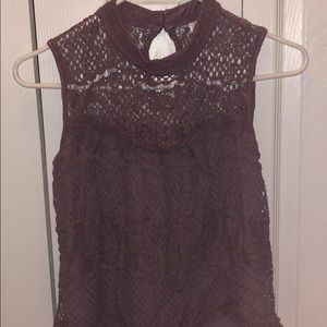 Lace Mock Neck Top